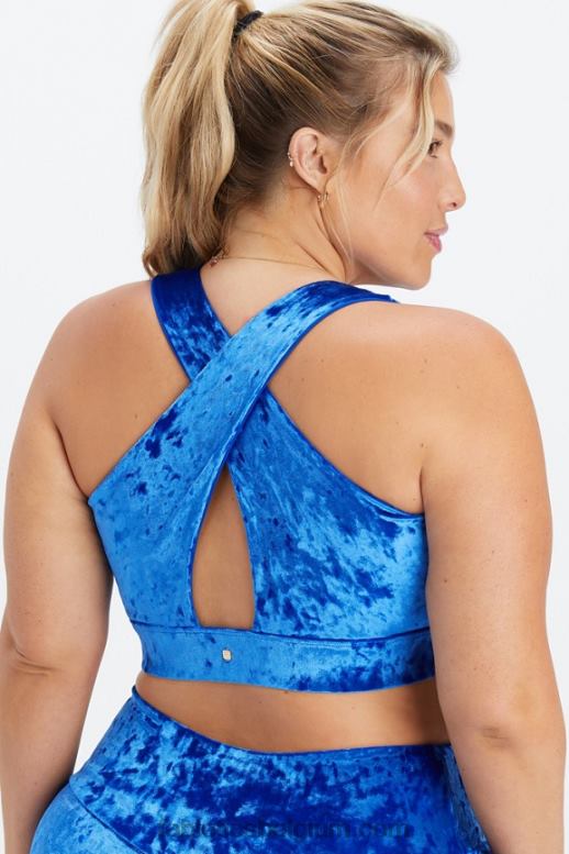 celeste vrouwen oasis geplet velours twist sportbeha Fabletics LH20J1530