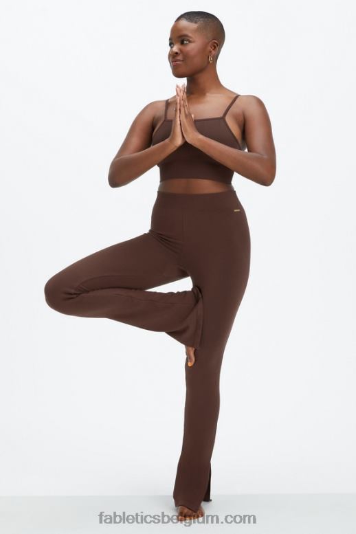 cichorei koffie vrouwen wolk naadloze midi bralette Fabletics LH20J1512