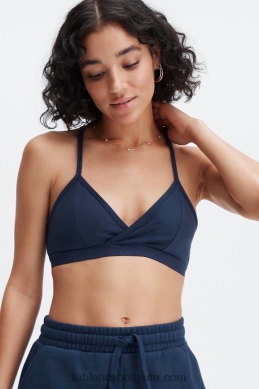 diepe marine vrouwen live-in racerback bralette Fabletics LH20J1555
