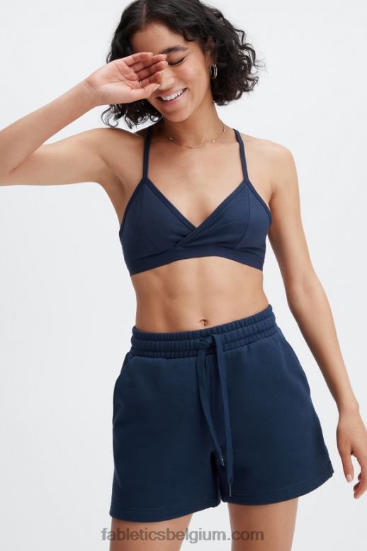 diepe marine vrouwen live-in racerback bralette Fabletics LH20J1555