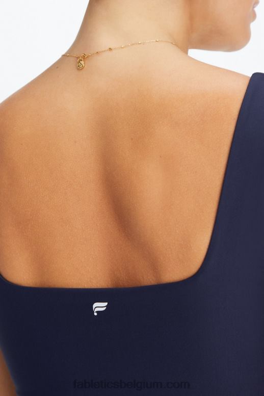 diepe marine vrouwen lydia ingebouwde bh-tank Fabletics LH20J1562