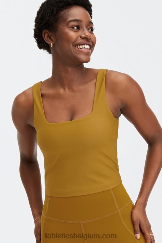 donker brons vrouwen lydia ingebouwde bh-tank Fabletics LH20J1588