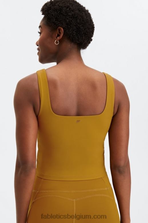 donker brons vrouwen lydia ingebouwde bh-tank Fabletics LH20J1588