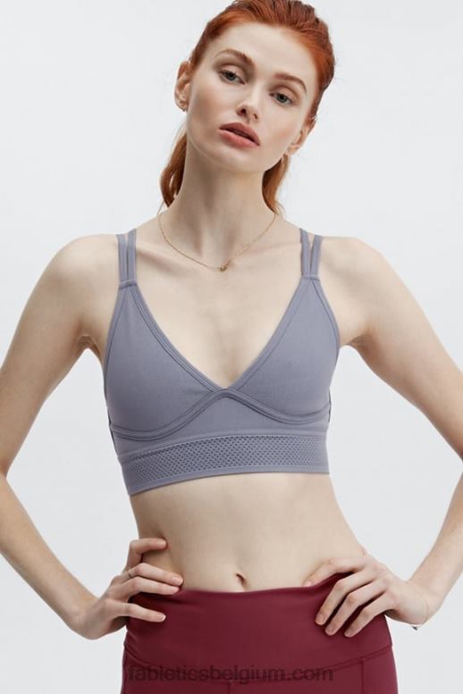 donkere regenwolk vrouwen jenni sculptknit sportbeha Fabletics LH20J1635