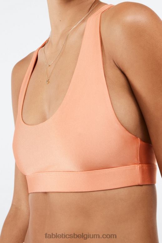 frisse abrikozenglans vrouwen Yesi Shine sportbeha met lage impact Fabletics LH20J1641
