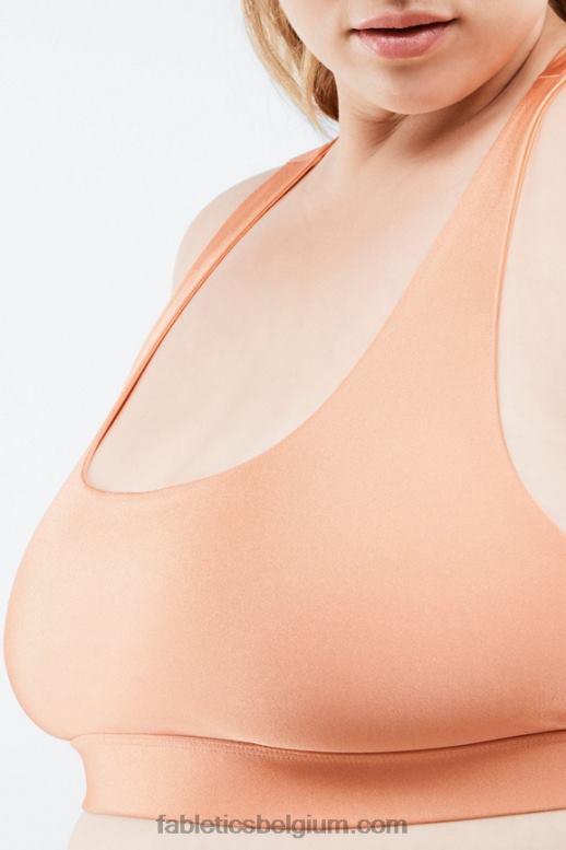 frisse abrikozenglans vrouwen Yesi Shine sportbeha met lage impact Fabletics LH20J1642