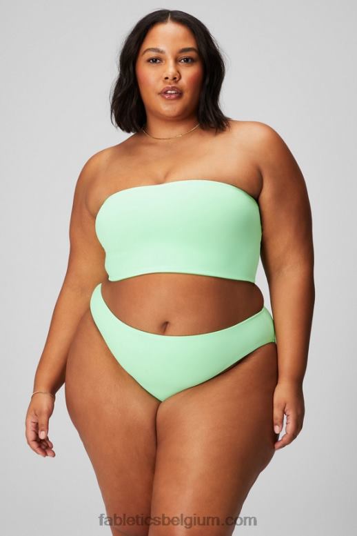 gesuikerde limoen/hypergras vrouwen multi-wear bandeau zwemtop Fabletics LH20J1507