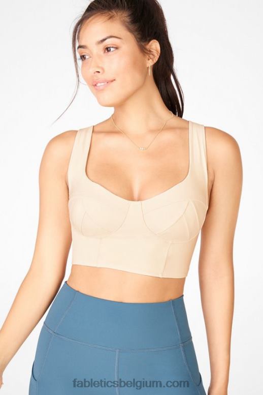 honing melk vrouwen Charolette sportbeha met lage impact Fabletics LH20J1691