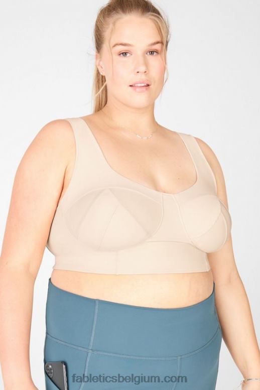 honing melk vrouwen Charolette sportbeha met lage impact Fabletics LH20J1692