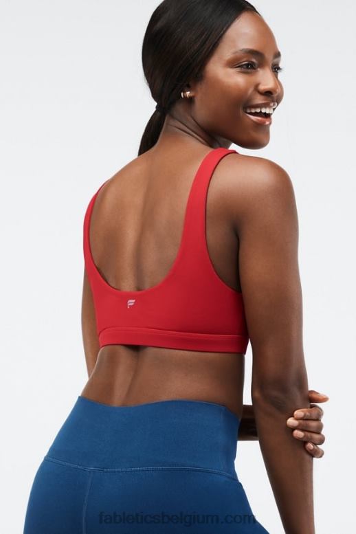hoog rood vrouwen lola sportbeha met lage impact Fabletics LH20J1622