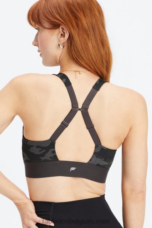 houtskool camo/houtskool vrouwen de hele dag elke dag beha 102 Fabletics LH20J1473