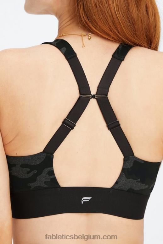 houtskool camo/houtskool vrouwen de hele dag elke dag beha 102 Fabletics LH20J1473