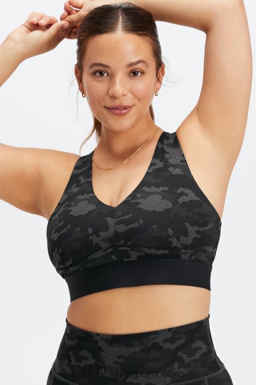 houtskool camouflage vrouwen de hele dag elke dag beha 102 Fabletics LH20J1476