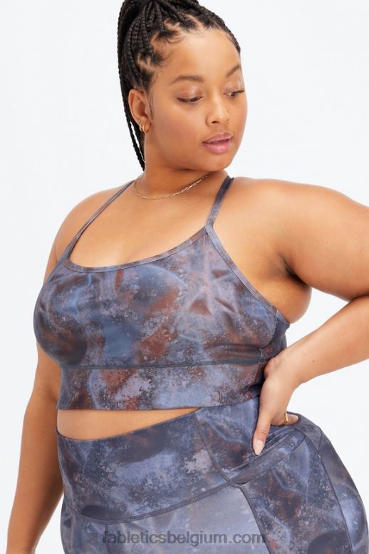 interstellair/poederblauw vrouwen emersyn omkeerbare bralette Fabletics LH20J1581