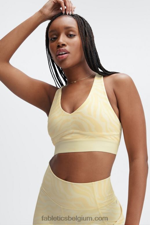karnemelk zebra slag/karnemelk vrouwen de hele dag elke dag beha 103 Fabletics LH20J1480
