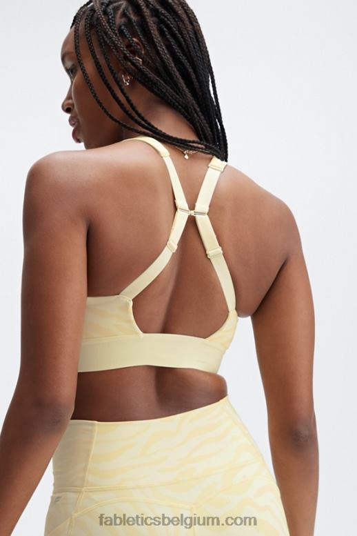 karnemelk zebra slag/karnemelk vrouwen de hele dag elke dag beha 103 Fabletics LH20J1480