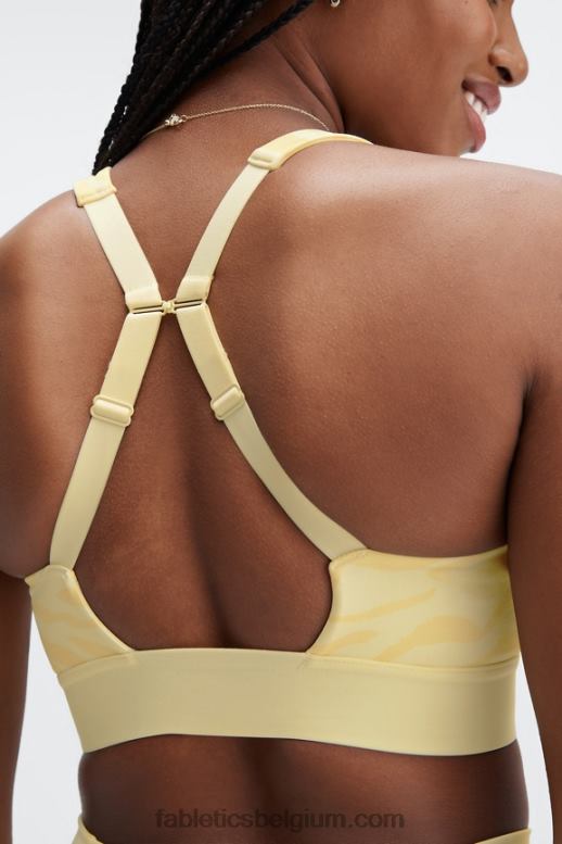 karnemelk zebra slag/karnemelk vrouwen de hele dag elke dag beha 103 Fabletics LH20J1480