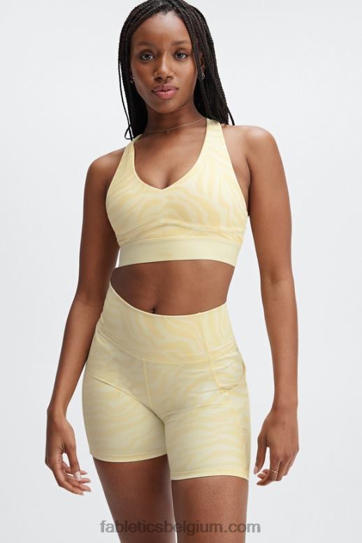 karnemelk zebra slag/karnemelk vrouwen de hele dag elke dag beha 103 Fabletics LH20J1480