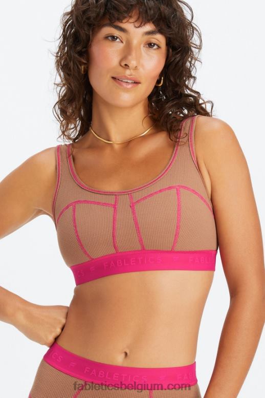 knuffel/fuchsia vrouwen wafel bh Fabletics LH20J1534