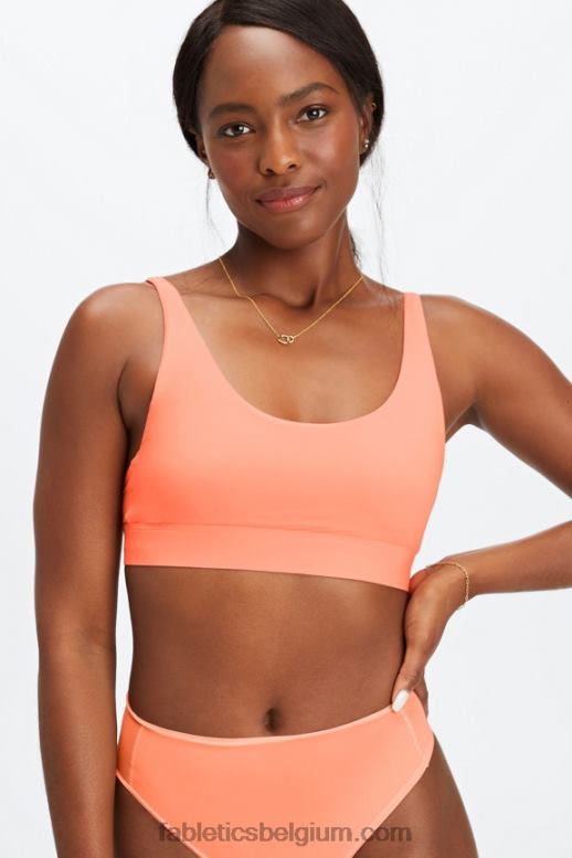 koraal vrouwen fijne bralette met ronde hals Fabletics LH20J1572