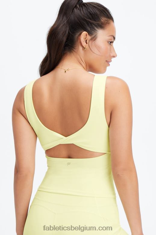 lichte peer vrouwen oasis twist ingebouwde beha tanktop Fabletics LH20J1498