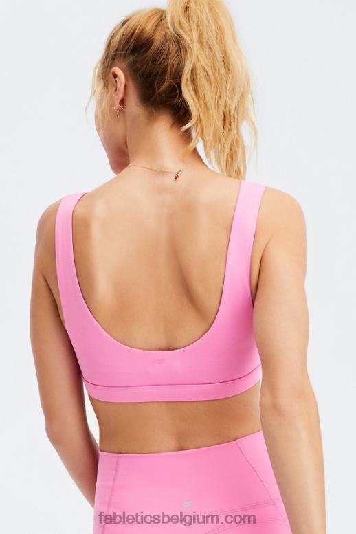 marmer roze vrouwen lola sportbeha met lage impact Fabletics LH20J1616
