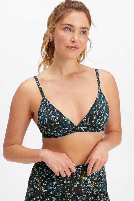 middernacht tuin vrouwen fijn aanvoelende triangelbralette Fabletics LH20J1540
