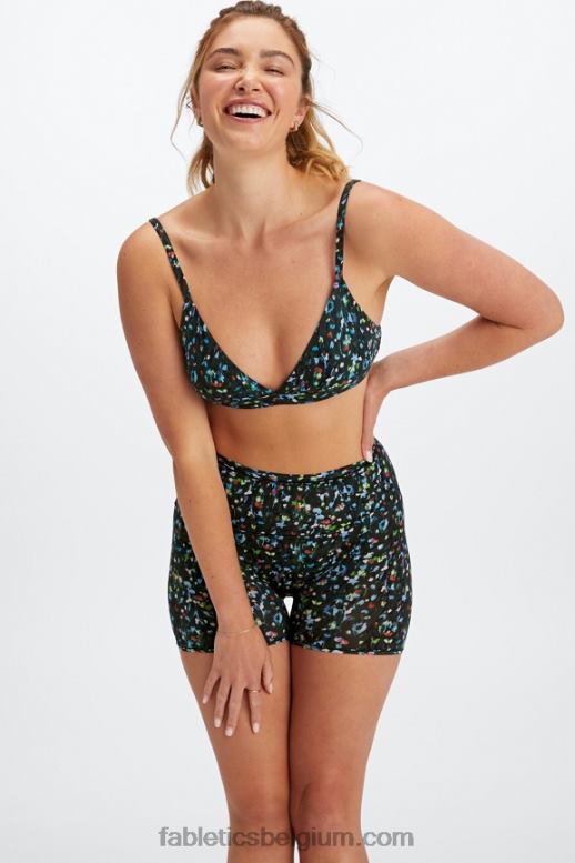 middernacht tuin vrouwen fijn aanvoelende triangelbralette Fabletics LH20J1540