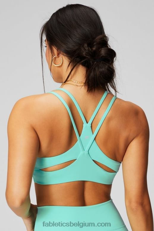 neonverlichting bij het zwembad vrouwen belangrijkste low-impact bh Fabletics LH20J1453