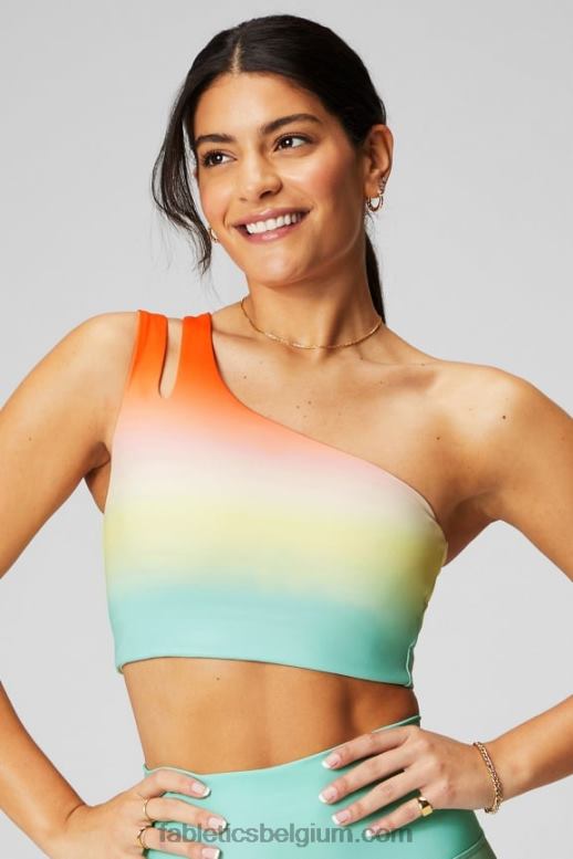 ombra de hele dag vrouwen asymmetrische midi-bh met dubbele bandjes Fabletics LH20J1485
