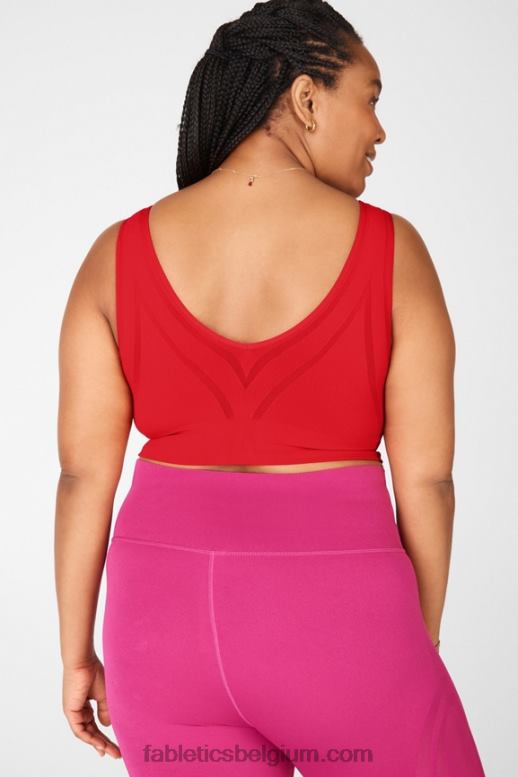 rode appel vrouwen katrina sportbeha met lage impact Fabletics LH20J1661
