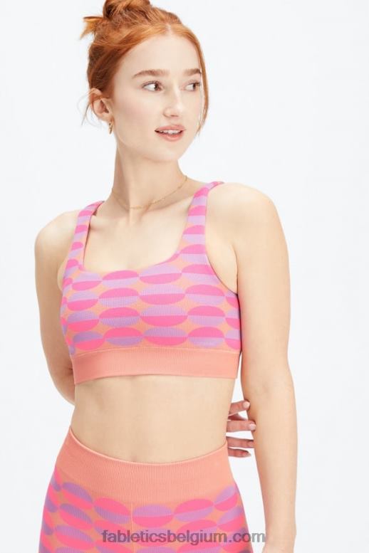 roze rave geo multi vrouwen dottie geo naadloze bh Fabletics LH20J1601