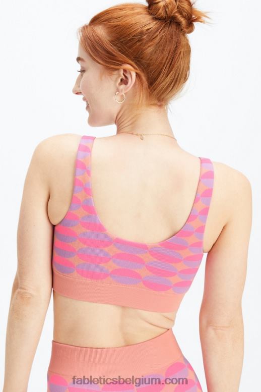 roze rave geo multi vrouwen dottie geo naadloze bh Fabletics LH20J1601