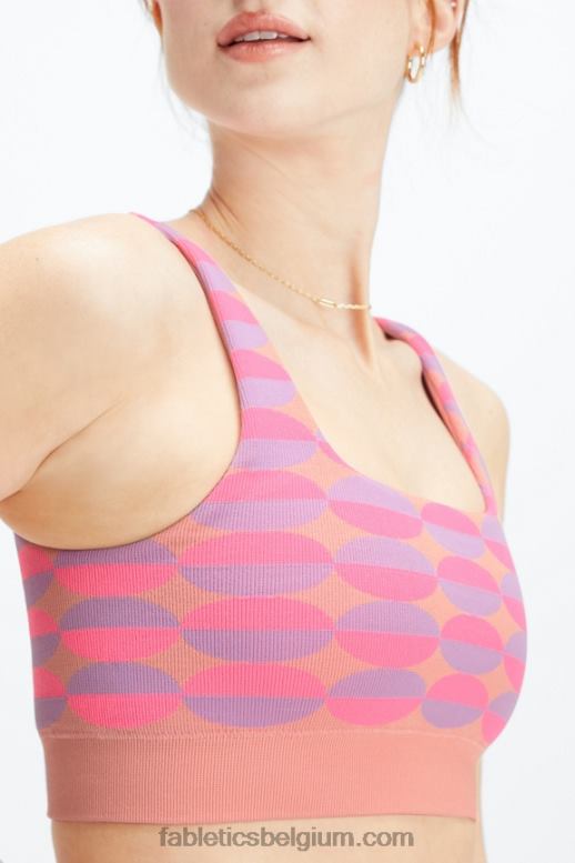 roze rave geo multi vrouwen dottie geo naadloze bh Fabletics LH20J1601