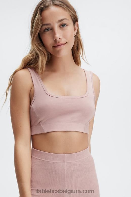 spoor stof vrouwen restoreknit bralette met lage rug Fabletics LH20J1552