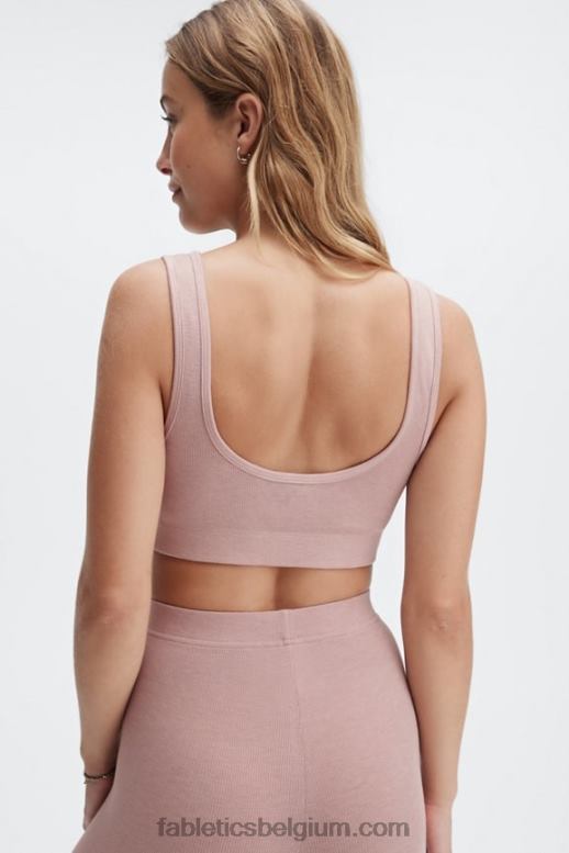 spoor stof vrouwen restoreknit bralette met lage rug Fabletics LH20J1552