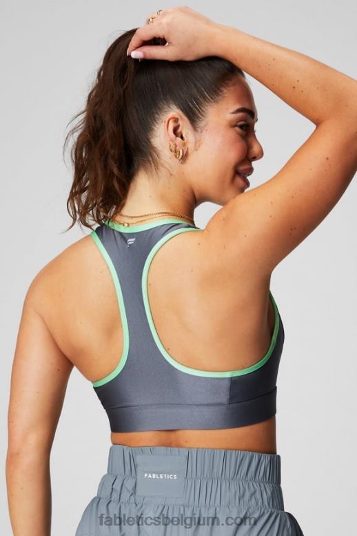 stormwolk/gesuikerde limoen glans vrouwen low impact keyhole sportbeha Fabletics LH20J1489