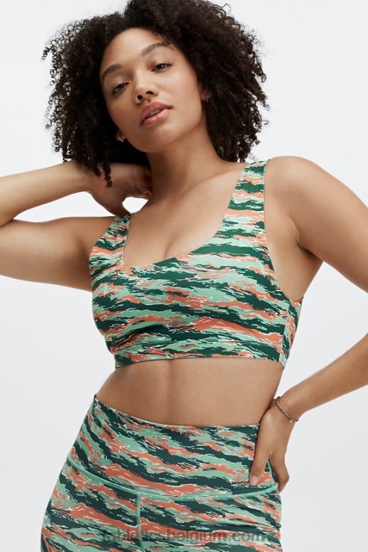 tijger camo vrouwen lola sportbeha met lage impact Fabletics LH20J1623