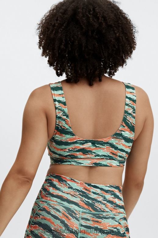 tijger camo vrouwen lola sportbeha met lage impact Fabletics LH20J1623