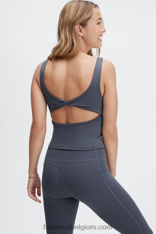 tin vrouwen oasis twist ingebouwde beha tanktop Fabletics LH20J1495