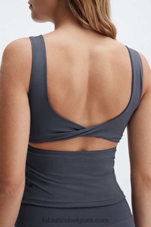 tin vrouwen oasis twist ingebouwde beha tanktop Fabletics LH20J1495