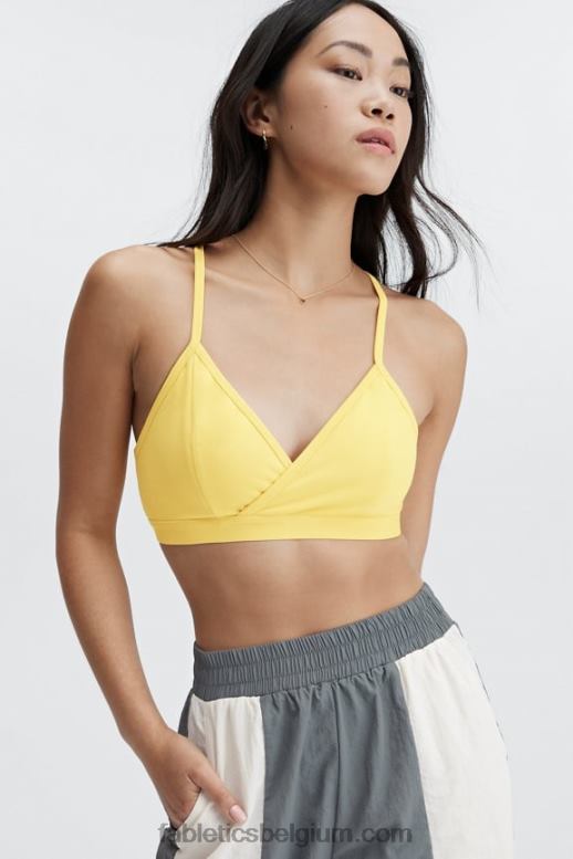 vintage geel vrouwen live-in racerback bralette Fabletics LH20J1556