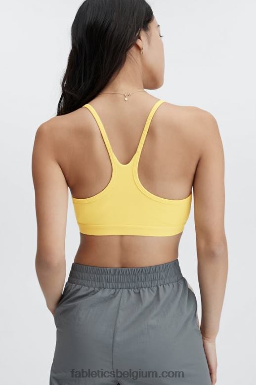 vintage geel vrouwen live-in racerback bralette Fabletics LH20J1556