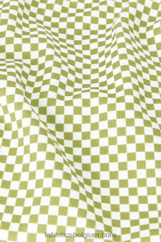 viool micro check vrouwen lage impact beha met gekruiste rug Fabletics LH20J1518