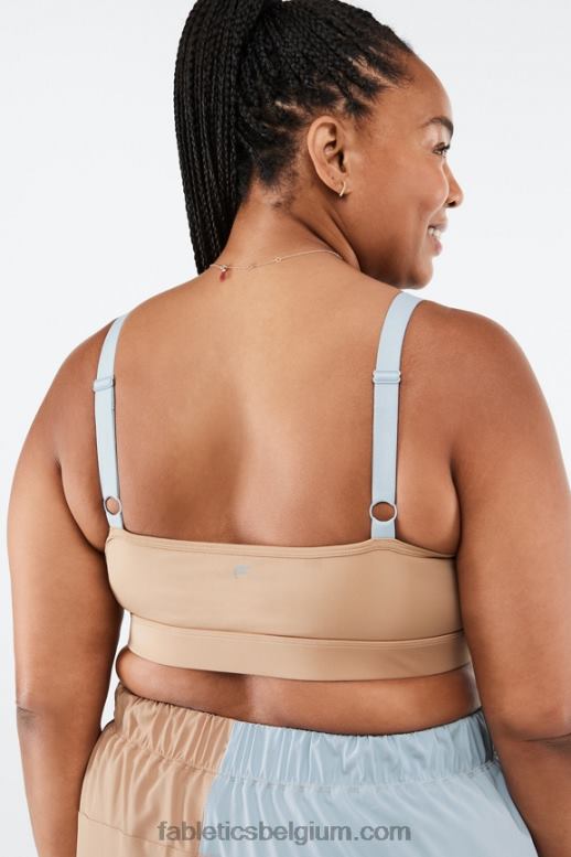woestijn/blauwe steen vrouwen makayla sportbeha met lage impact Fabletics LH20J1634