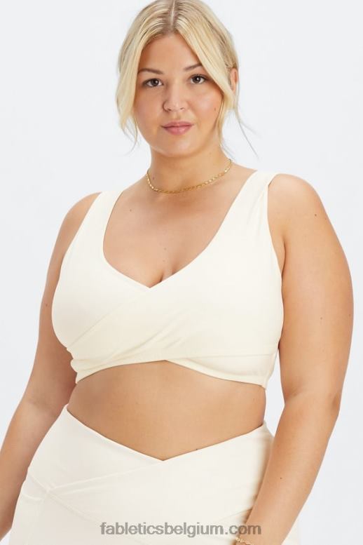 zilverreiger vrouwen crossover-sportbeha met lage impact Fabletics LH20J1517