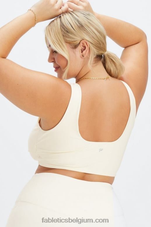 zilverreiger vrouwen crossover-sportbeha met lage impact Fabletics LH20J1517