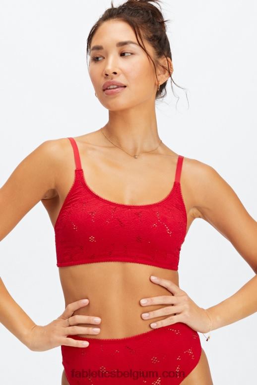 zoete kers vrouwen naadloze kanten bralette Fabletics LH20J1524