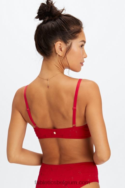 zoete kers vrouwen naadloze kanten bralette Fabletics LH20J1524