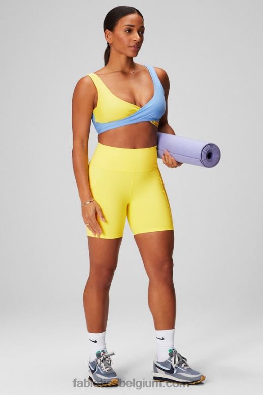 zonnige dag/klokje vrouwen gekruiste low-impact sportbeha Fabletics LH20J1514